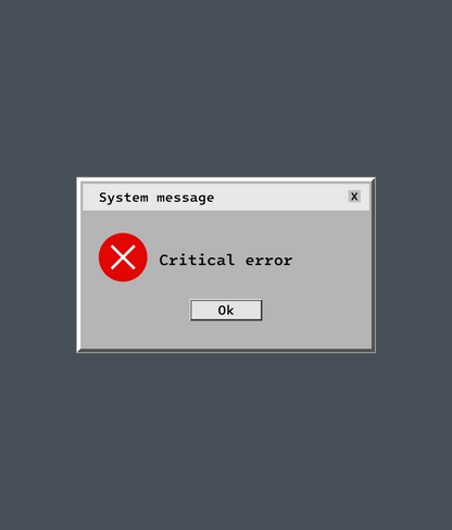 CRITICAL ERROR Tee