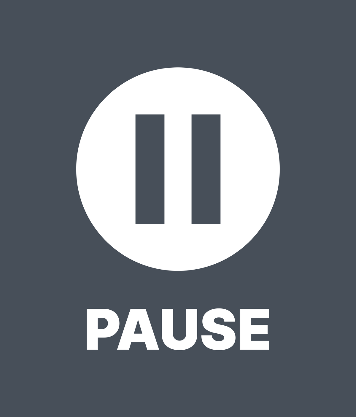  PAUSE icon t-shirt artwork
