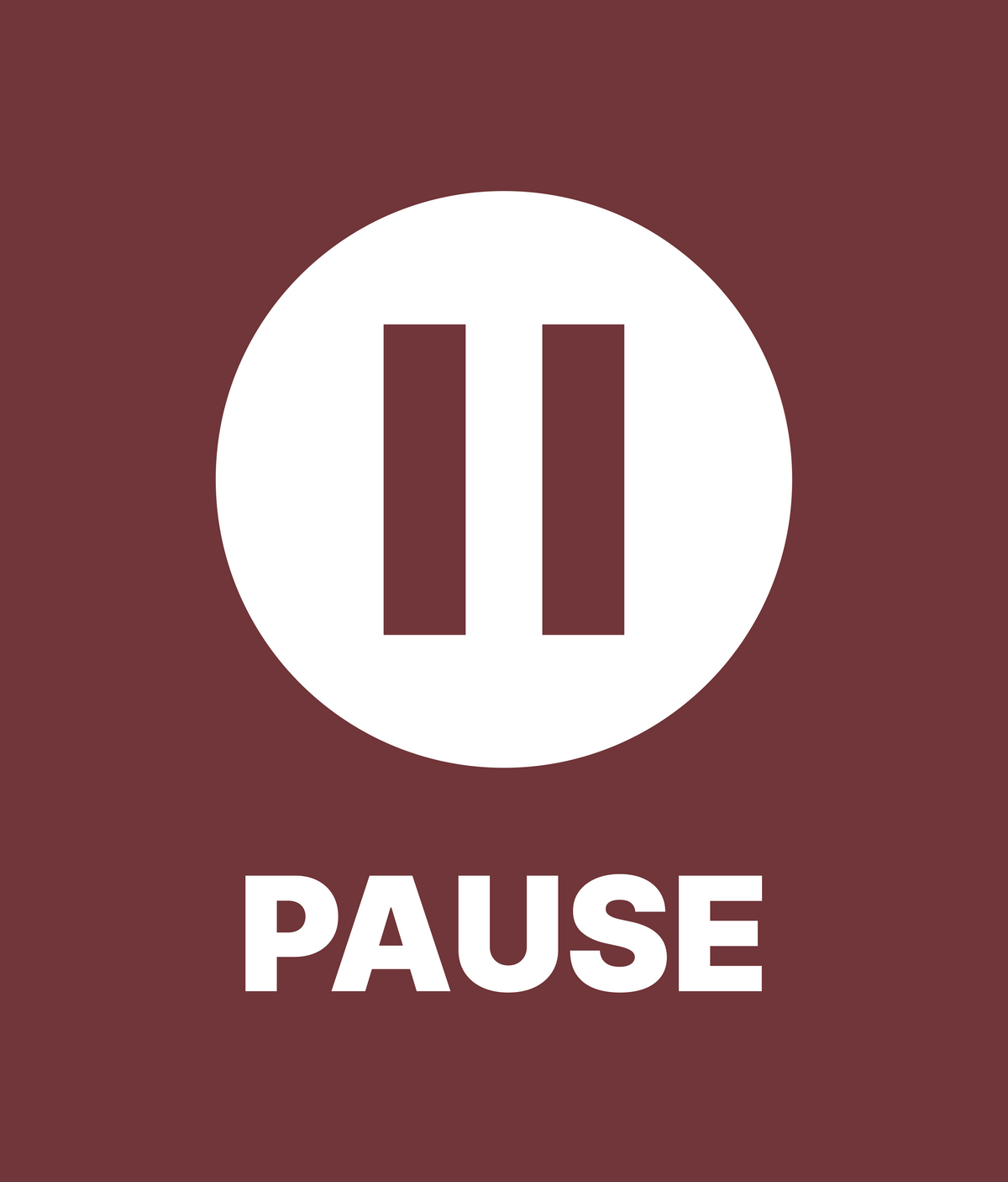  PAUSE icon t-shirt artwork