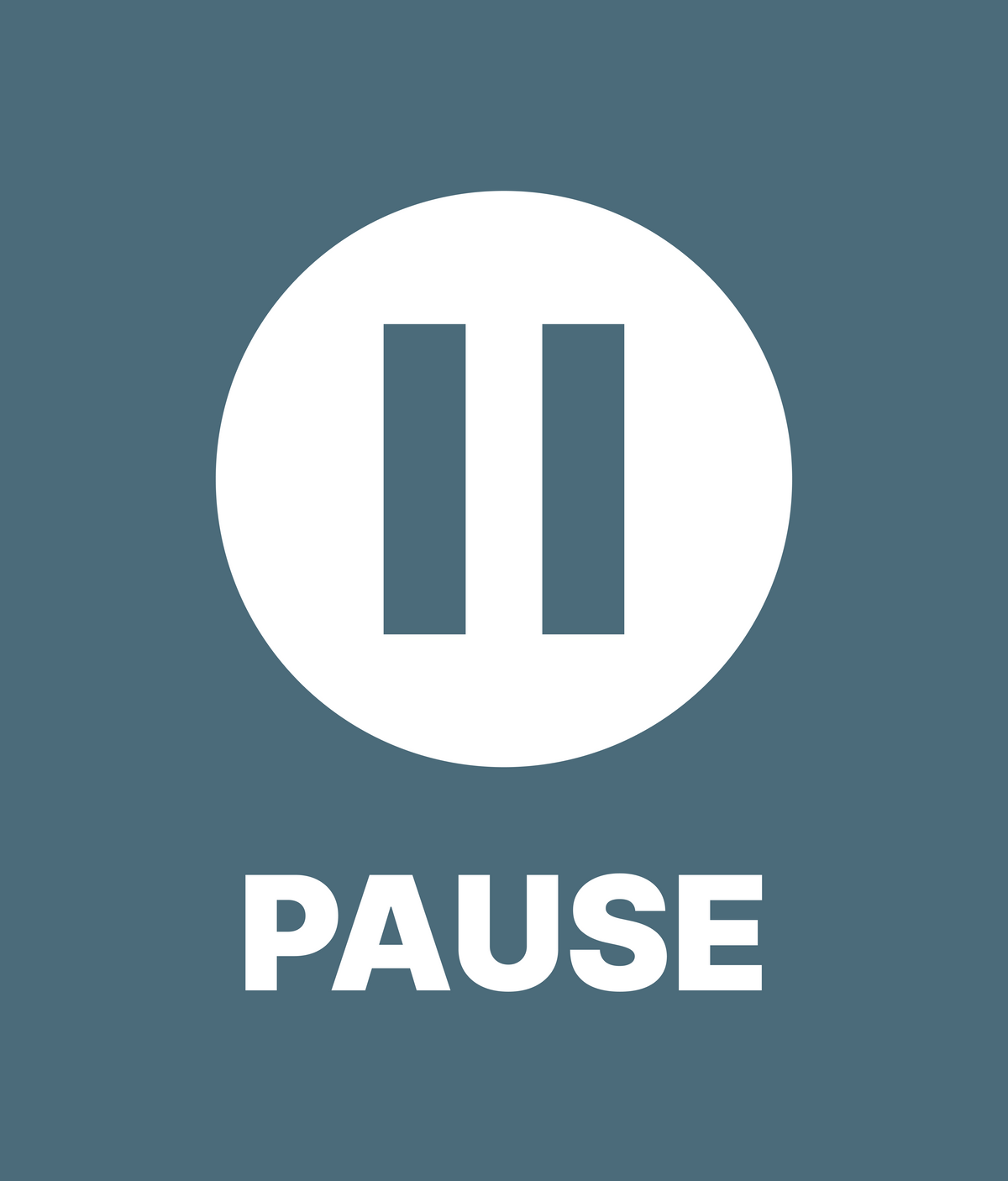  PAUSE icon t-shirt artwork