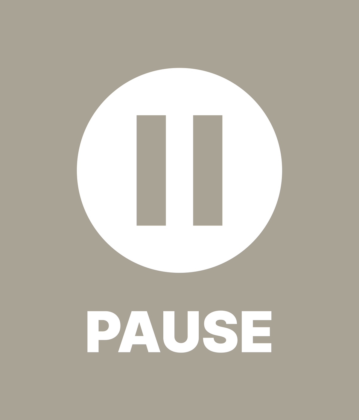  PAUSE icon t-shirt artwork
