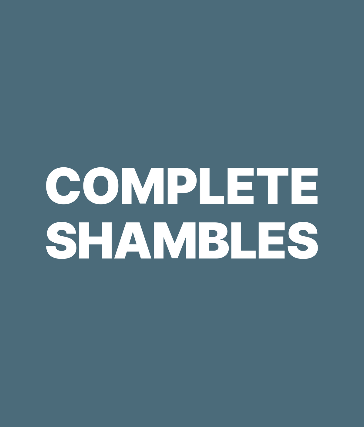 COMPLETE SHAMBLES artwork