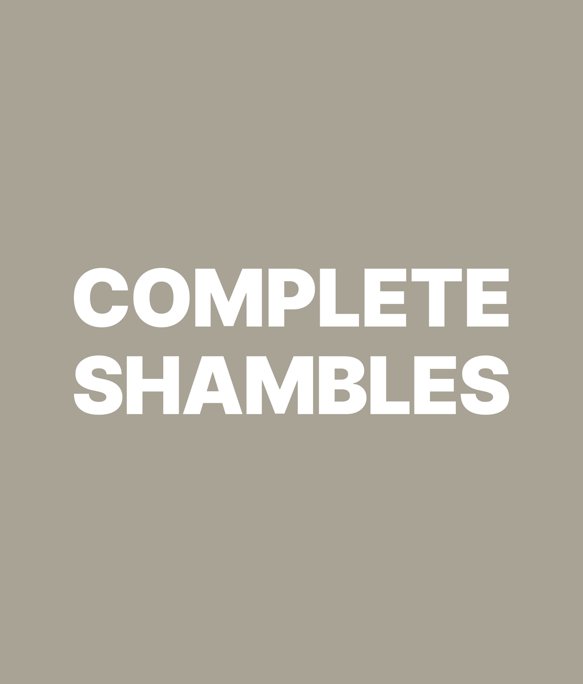 COMPLETE SHAMBLES artwork